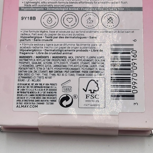 Almay Healthy Hue Powder Blush 100 Nearly Nude .17 oz Lightweight New In Box - Picture 5 of 5